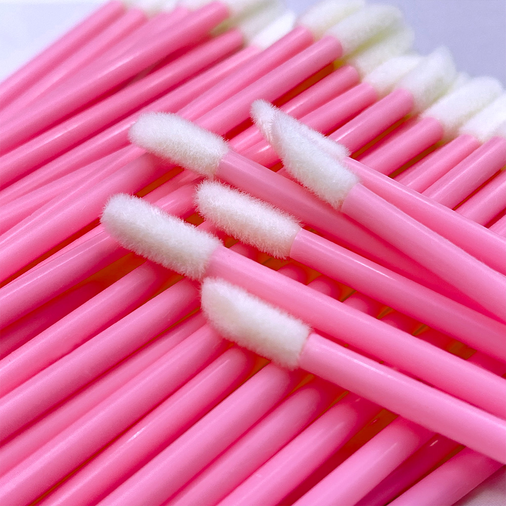 Eyelash Extensions - 50/500PCS Disposable Lip Brush Eyelash Extension