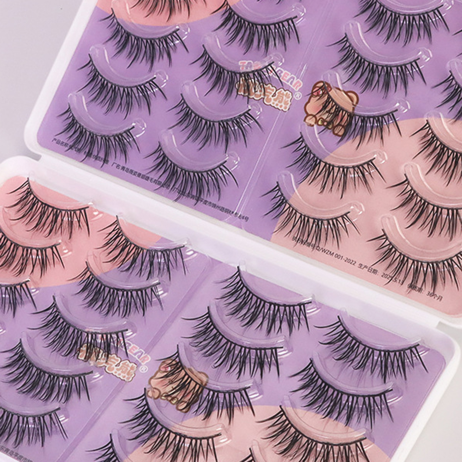 Eyelash Extension Korean Style - 3D Manga Lash strips Dramatic thick
