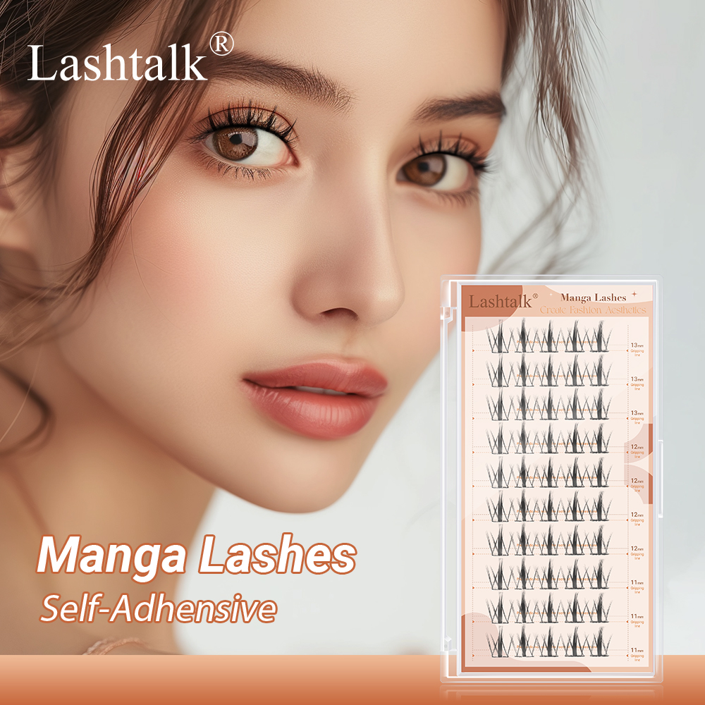 Eyelash Extension No 10 - Lashtalk Manga Anime Lashes Self Adhesive