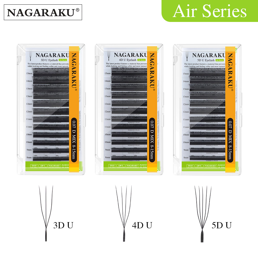 Eyelash Extension Course - NAGARAKU U Shape 3D/4D/5D Soft Light