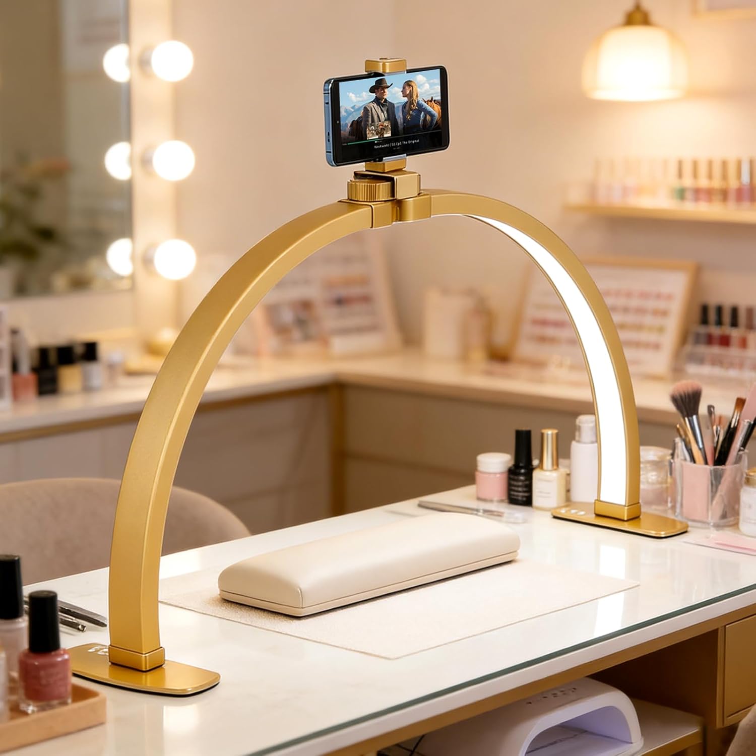 Eyelash Extension No 10 - 29IN Folding Half-Moon LED Lamp for