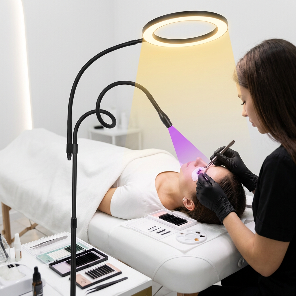 Eyelash Extension No 10 - LED UV Eyelash Light 2-in-1 Professional