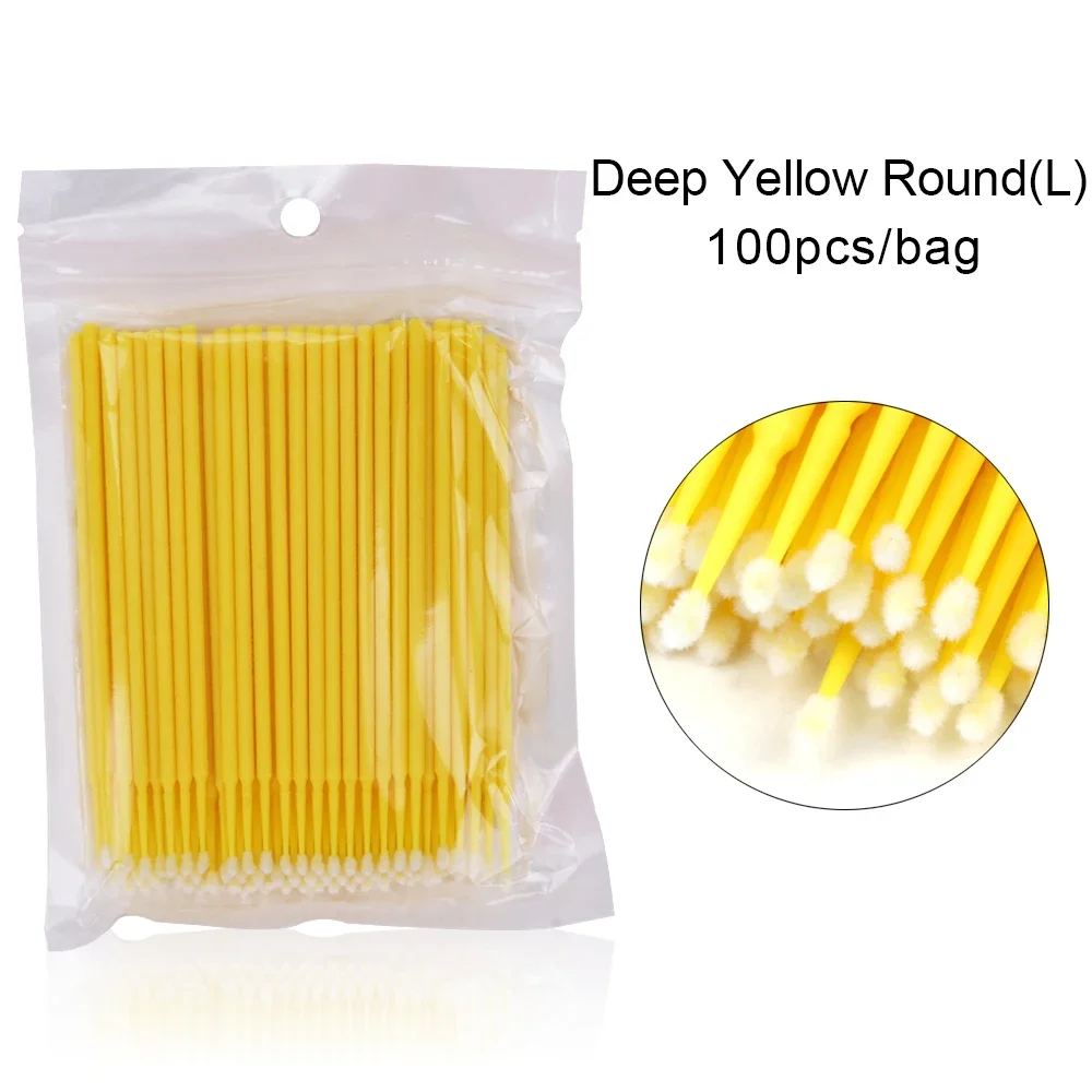100Pcs/bag Disposable Eyelash  – обзор и цена Micro Brush Applicator