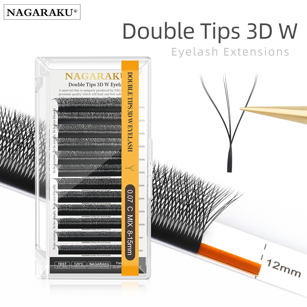NAGARAKU Double Tips 3D W eyel – обзор и цена Eyelash Extension Course