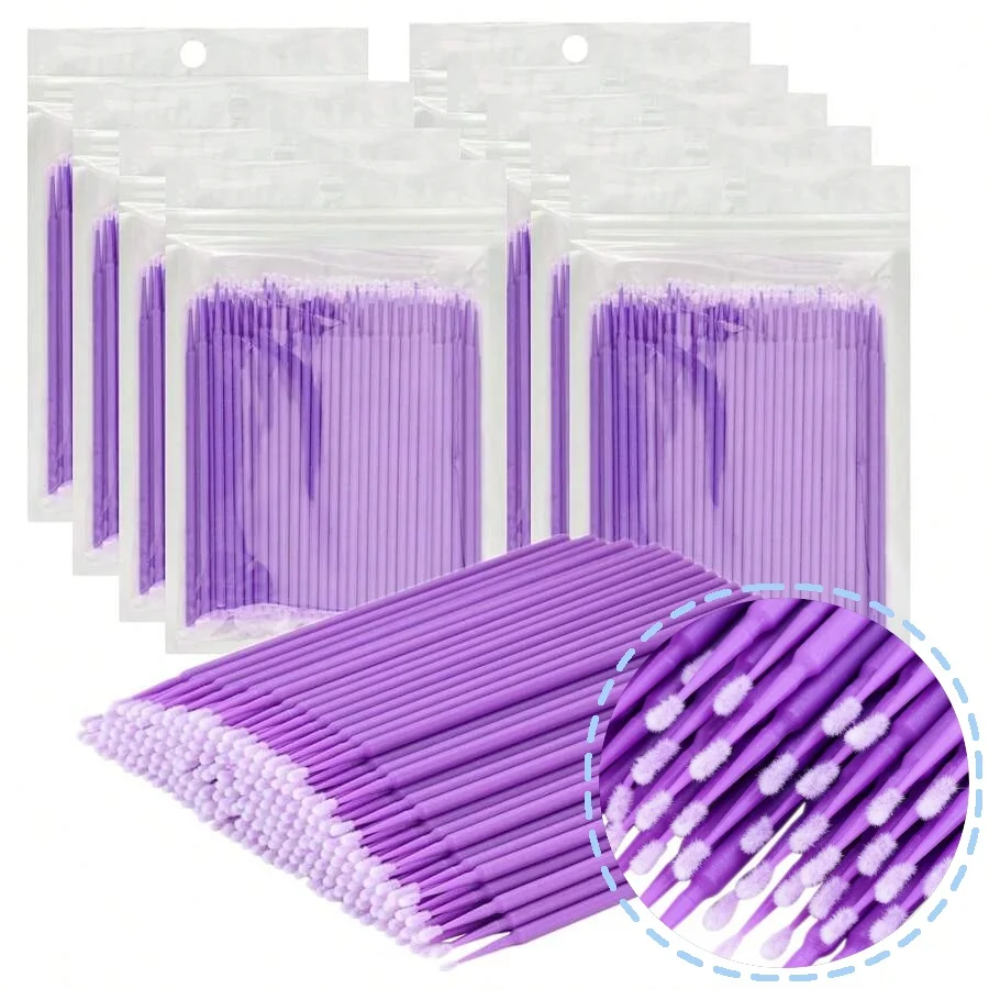 100pcs Micro Eyelash Applicato – обзор и цена Micro Brush Applicator