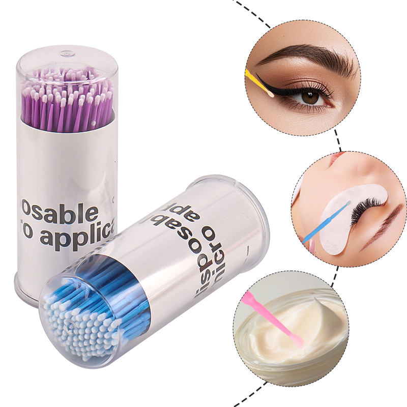 100pcs Disposable Eyelash Brus – обзор и цена Micro Brush Applicator