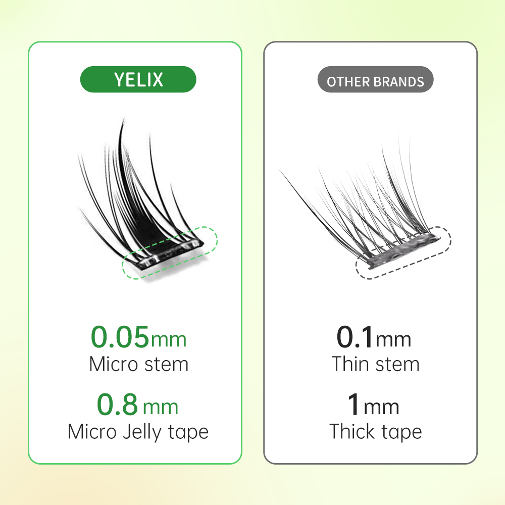 Yelix No Glue Needed False Eye – обзор и цена Eyelash Extension No 10