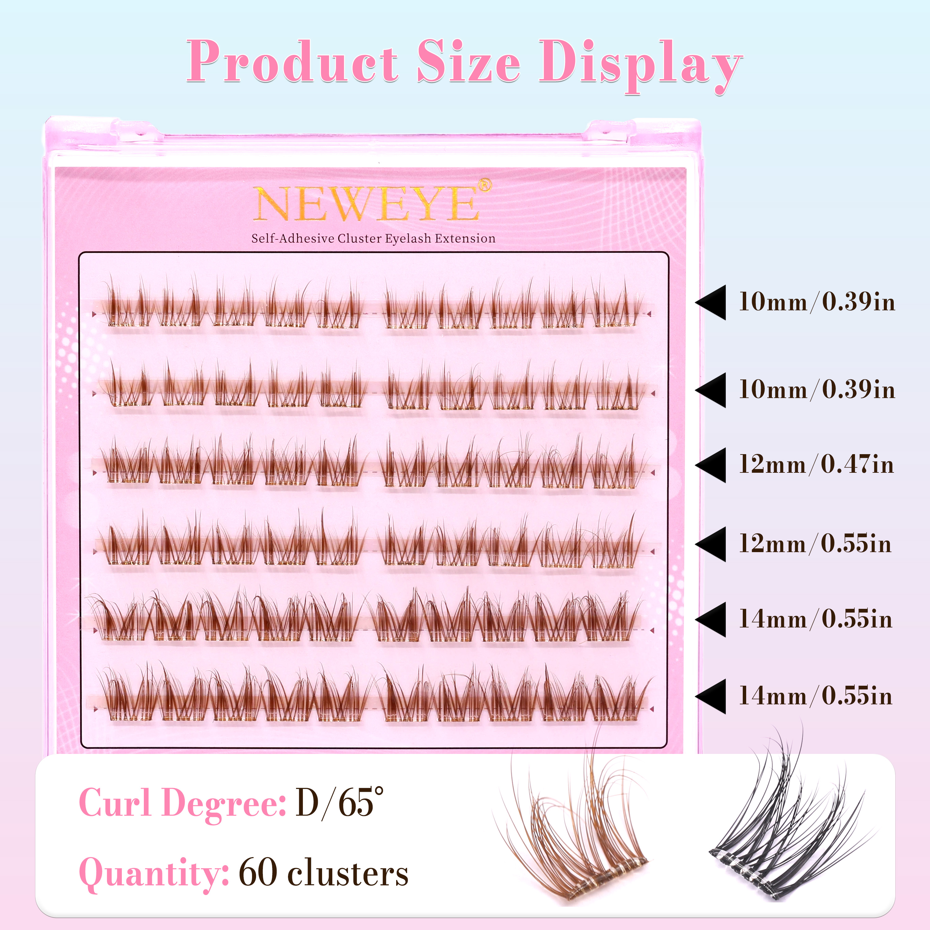 NE Series NE05 New Packing 6Ro – обзор и цена Eyelash Extension No 10