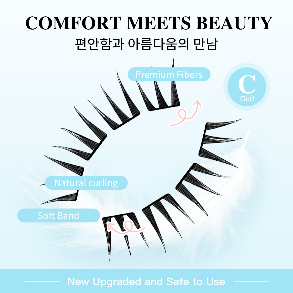 80 Cluster No-Gule Fairy False – обзор и цена Eyelash Extension No 10