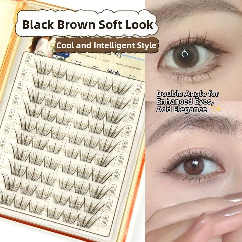 Mocha Brown Self Adhesive Fals – обзор и цена Eyelash Extension No 10