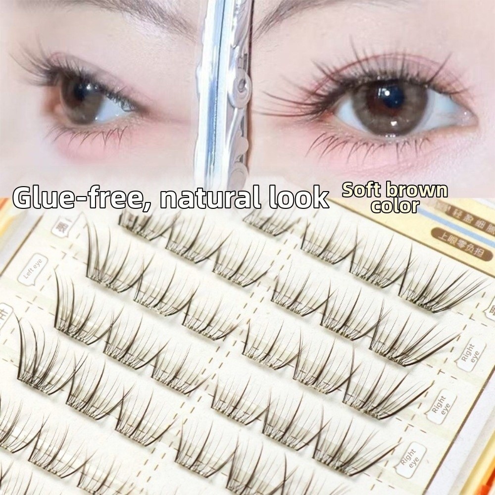Mocha Brown Self Adhesive Fals – обзор и цена Eyelash Extension No 10