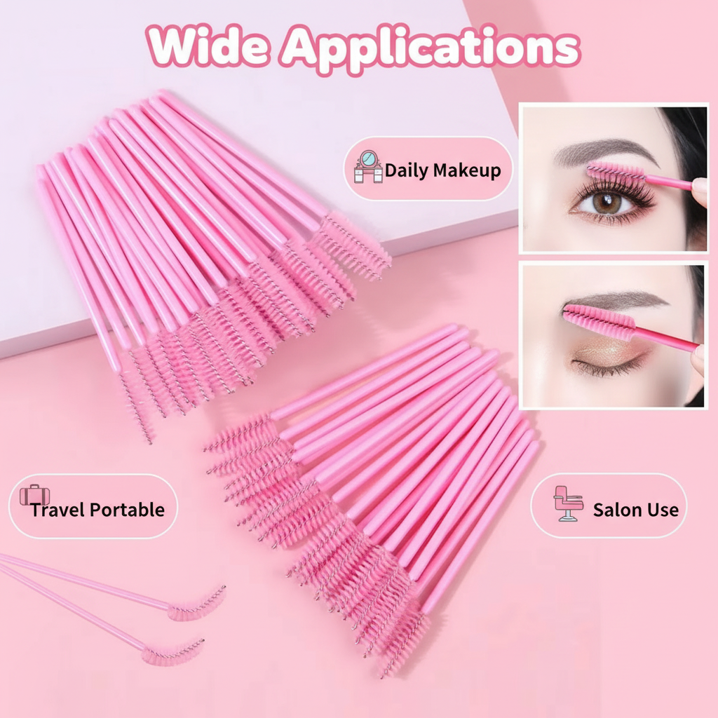 50pcs Disposable Eyelash Brush – обзор и цена Eyelash Extensions