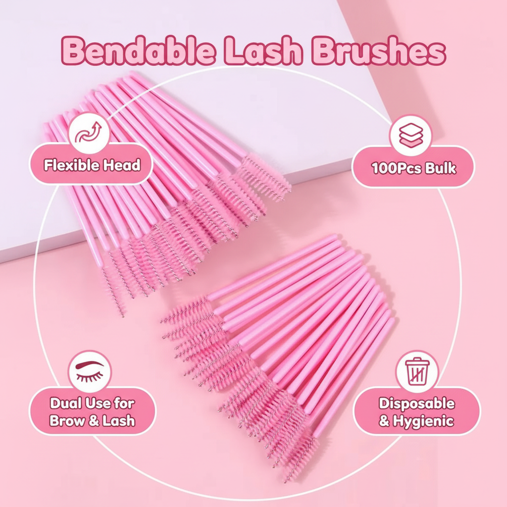 50pcs Disposable Eyelash Brush – обзор и цена Eyelash Extensions