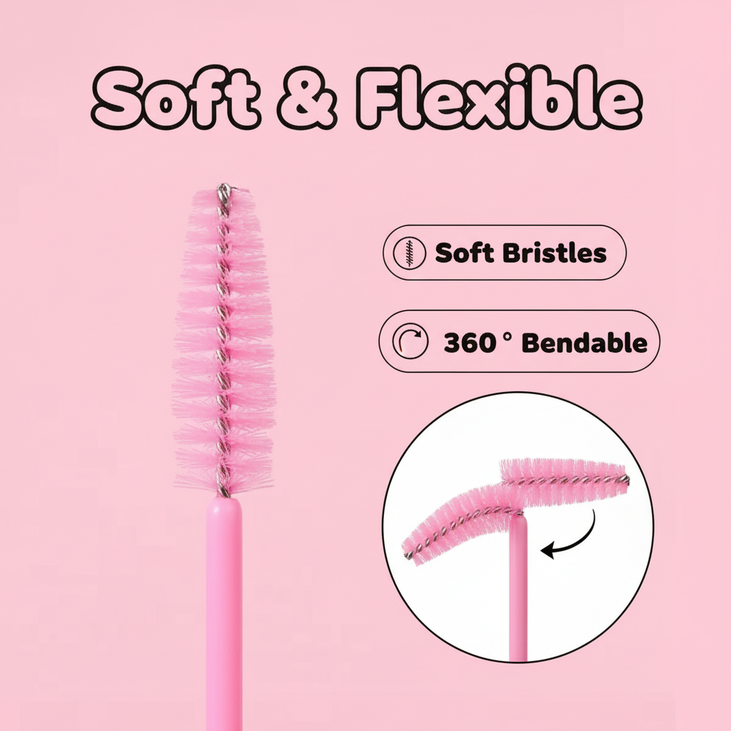50pcs Disposable Eyelash Brush – обзор и цена Eyelash Extensions