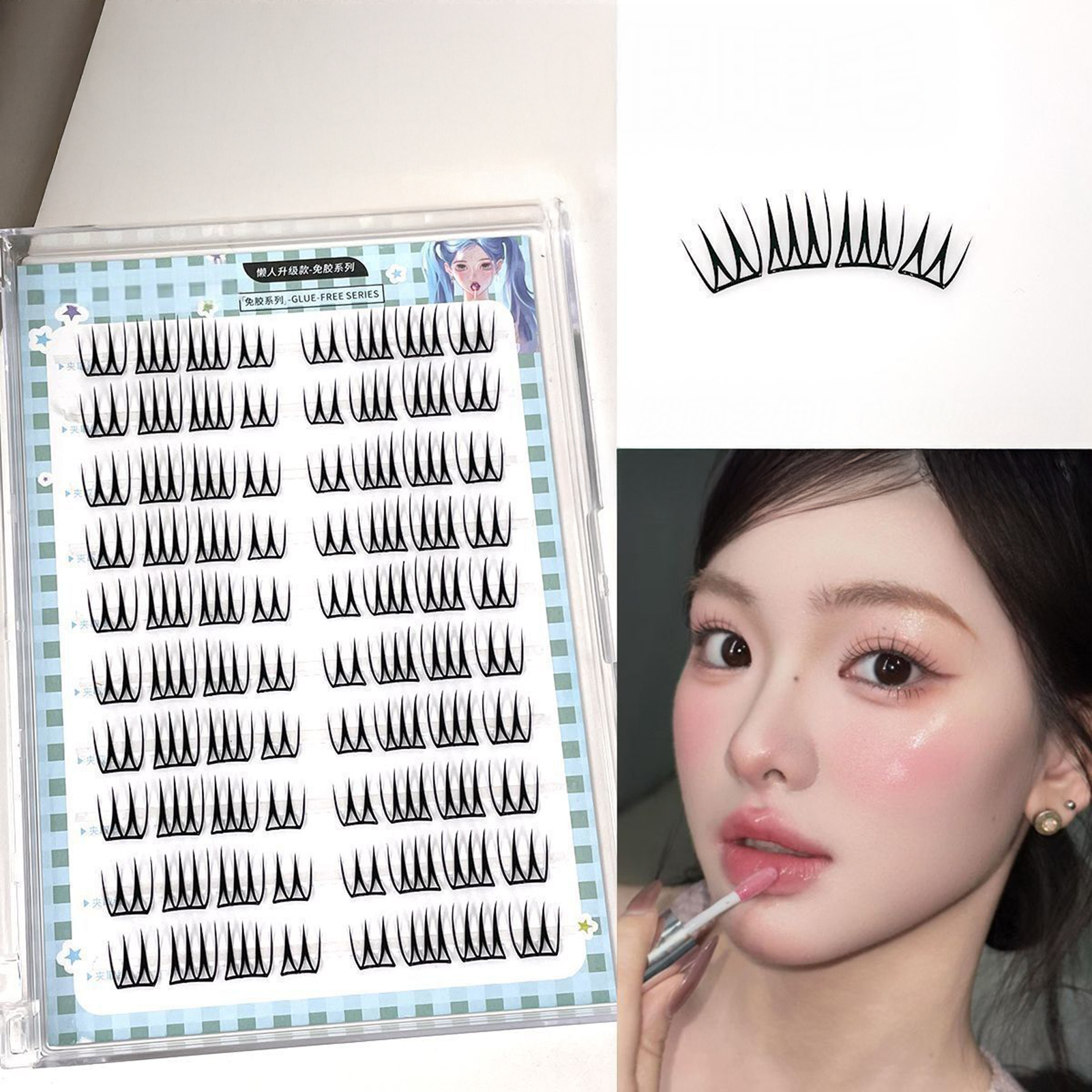Self Adhensive False Eyelashes – обзор и цена Eyelash Extension Korean Style