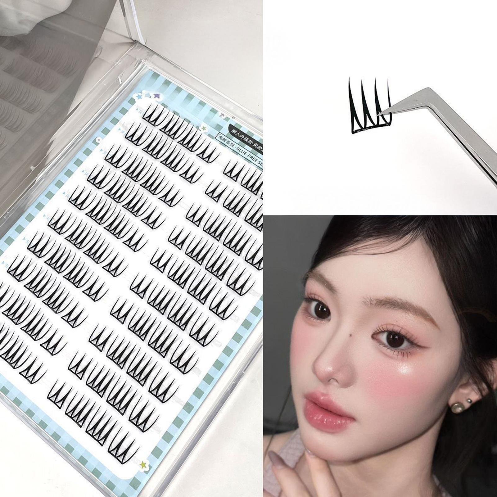 Self Adhensive False Eyelashes – обзор и цена Eyelash Extension Korean Style