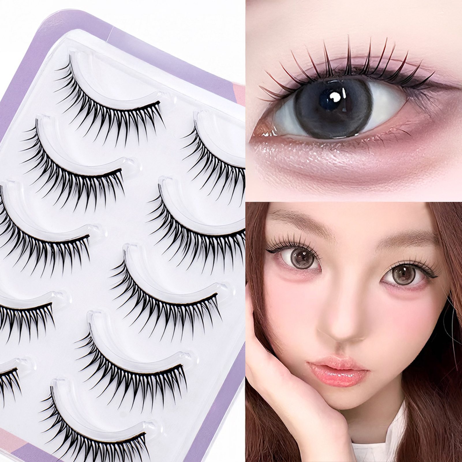 5 Pairs Korean Style False Eye – обзор и цена Eyelash Extension Korean Style