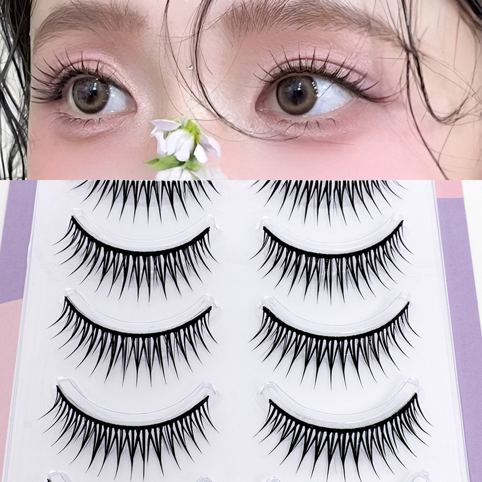 5 Pairs Korean Style False Eye – обзор и цена Eyelash Extension Korean Style