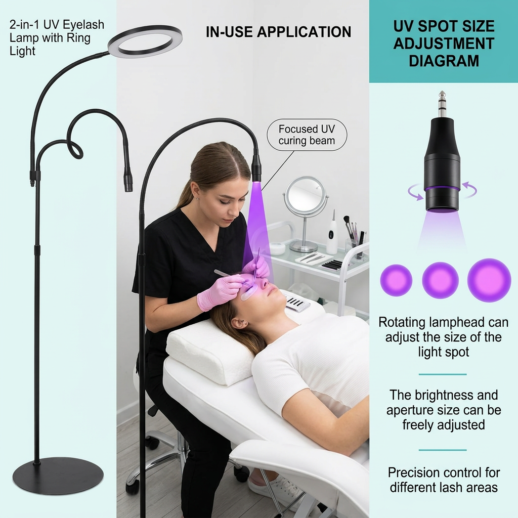 LED UV Eyelash Light 2-in-1 Pr – обзор и цена Eyelash Extension No 10