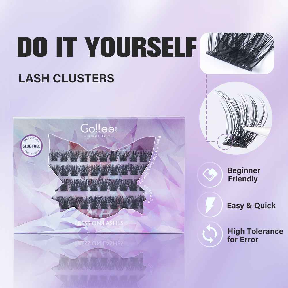 Gollee Self-Stick Eyelash Clus – обзор и цена Eyelash Extension No 10