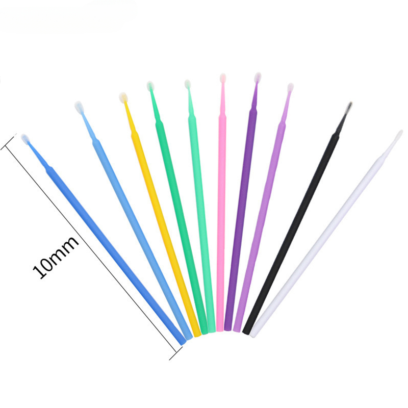 100Pcs Eyelash Cleaning Brush  – обзор и цена Micro Brush Applicator